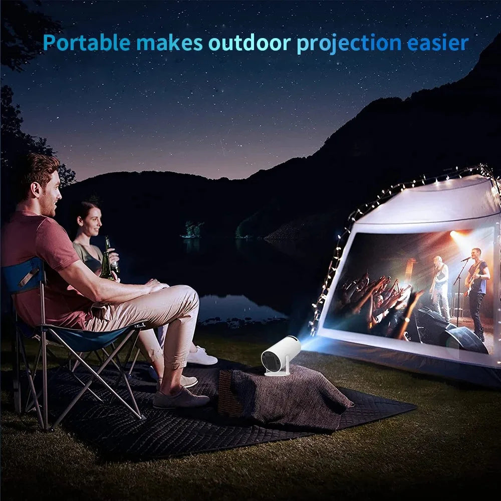 New 2024 4K Android 11 Dual Wifi6 200 ANSI Allwinner H713 BT5.0 1080P 1280*720P Home Cinema Outdoor Portable Projetor